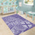 Custom Indo Fijians Area Rug Fiji ke Hindustani Polyneisan Paisley Purple Style