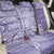 Custom Indo Fijians Back Car Seat Cover Fiji ke Hindustani Polyneisan Paisley Purple Style