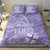 Custom Indo Fijians Bedding Set Fiji ke Hindustani Polyneisan Paisley Purple Style