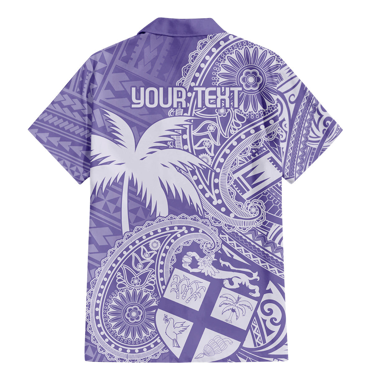 Custom Indo Fijians Family Matching Mermaid Dress and Hawaiian Shirt Fiji ke Hindustani Polyneisan Paisley Purple Style