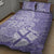 Custom Indo Fijians Quilt Bed Set Fiji ke Hindustani Polyneisan Paisley Purple Style