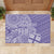 Custom Indo Fijians Rubber Doormat Fiji ke Hindustani Polyneisan Paisley Purple Style