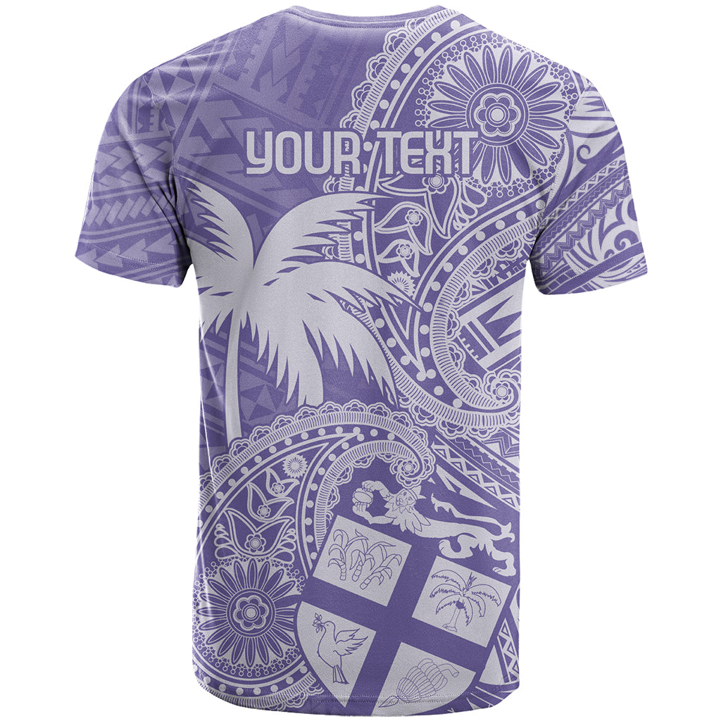 Custom Indo Fijians T Shirt Fiji ke Hindustani Polyneisan Paisley Purple Style