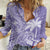Custom Indo Fijians Women Casual Shirt Fiji ke Hindustani Polyneisan Paisley Purple Style