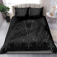 Queensland Maori Rugby Nga Hau e Wha Bedding Set Black Motif