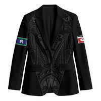 Queensland Maori Rugby Nga Hau e Wha Blazer Black Motif - Polynesian Pride