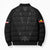 Queensland Maori Rugby Nga Hau e Wha Bomber Puffer Jacket Black Motif - Polynesian Pride