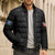 Queensland Maori Rugby Nga Hau e Wha Bomber Puffer Jacket Black Motif - Polynesian Pride