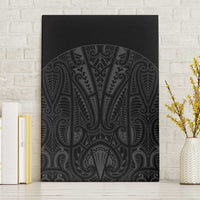 Queensland Maori Rugby Nga Hau e Wha Canvas Wall Art Black Motif