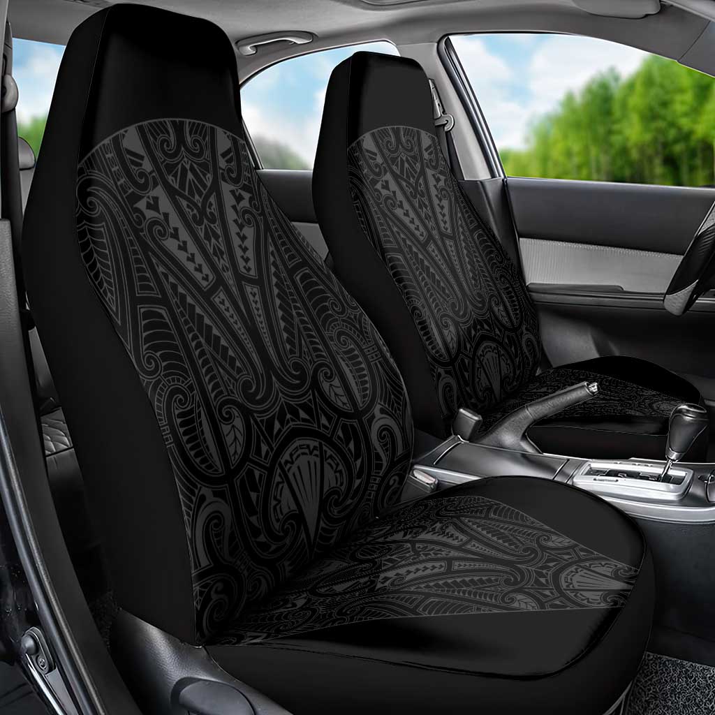 Queensland Maori Rugby Nga Hau e Wha Car Seat Cover Black Motif