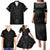 Queensland Maori Rugby Nga Hau e Wha Family Matching Puletasi and Hawaiian Shirt Black Motif