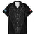 Queensland Maori Rugby Nga Hau e Wha Family Matching Short Sleeve Bodycon Dress and Hawaiian Shirt Black Motif
