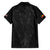 Queensland Maori Rugby Nga Hau e Wha Family Matching Short Sleeve Bodycon Dress and Hawaiian Shirt Black Motif