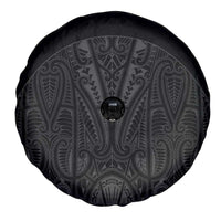 Queensland Maori Rugby Nga Hau e Wha Spare Tire Cover Black Motif