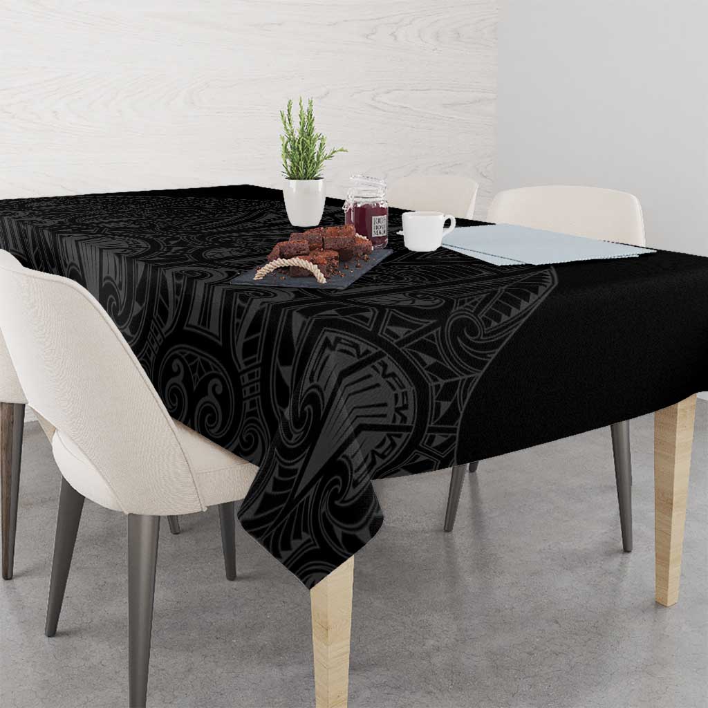 Queensland Maori Rugby Nga Hau e Wha Tablecloth Black Motif