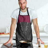 Queensland Maori Rugby Nga Hau e Wha Apron Maroon Motif - Polynesian Pride