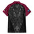 Queensland Maori Rugby Nga Hau e Wha Family Matching Summer Maxi Dress and Hawaiian Shirt Maroon Motif