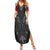 Queensland Maori Rugby Nga Hau e Wha Family Matching Summer Maxi Dress and Hawaiian Shirt Maroon Motif