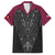 Queensland Maori Rugby Nga Hau e Wha Hawaiian Shirt Maroon Motif