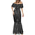 Queensland Maori Rugby Nga Hau e Wha Mermaid Dress Maroon Motif