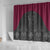 Queensland Maori Rugby Nga Hau e Wha Shower Curtain Maroon Motif