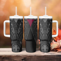 Queensland Maori Rugby Nga Hau e Wha Tumbler With Handle Maroon Motif