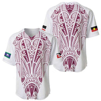 Queensland Maori Rugby Nga Hau e Wha Baseball Jersey White Motif