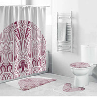 Queensland Maori Rugby Nga Hau e Wha Bathroom Set White Motif - Polynesian Pride