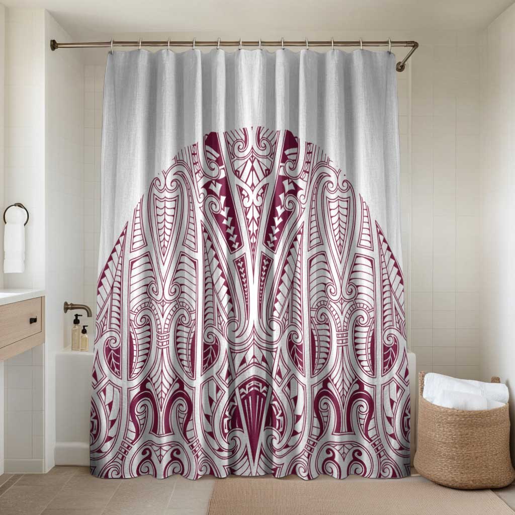 Queensland Maori Rugby Nga Hau e Wha Bathroom Set White Motif - Polynesian Pride