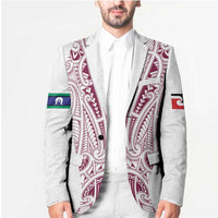 Queensland Maori Rugby Nga Hau e Wha Blazer White Motif - Polynesian Pride