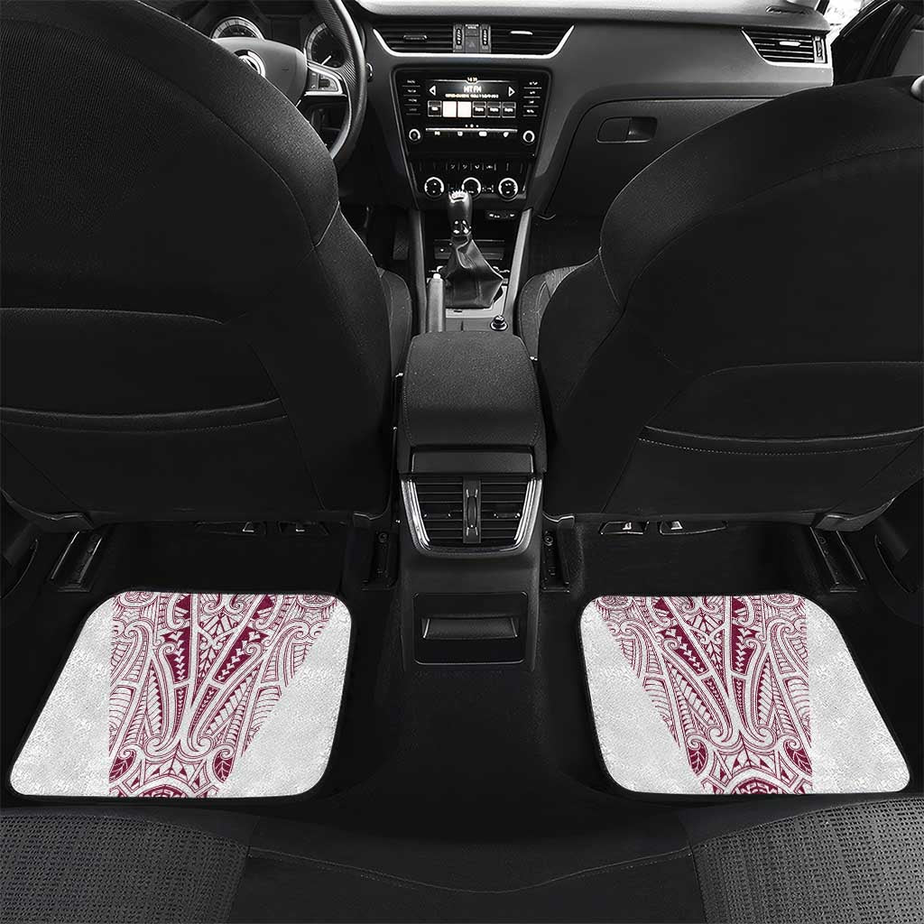 Queensland Maori Rugby Nga Hau e Wha Car Mats White Motif