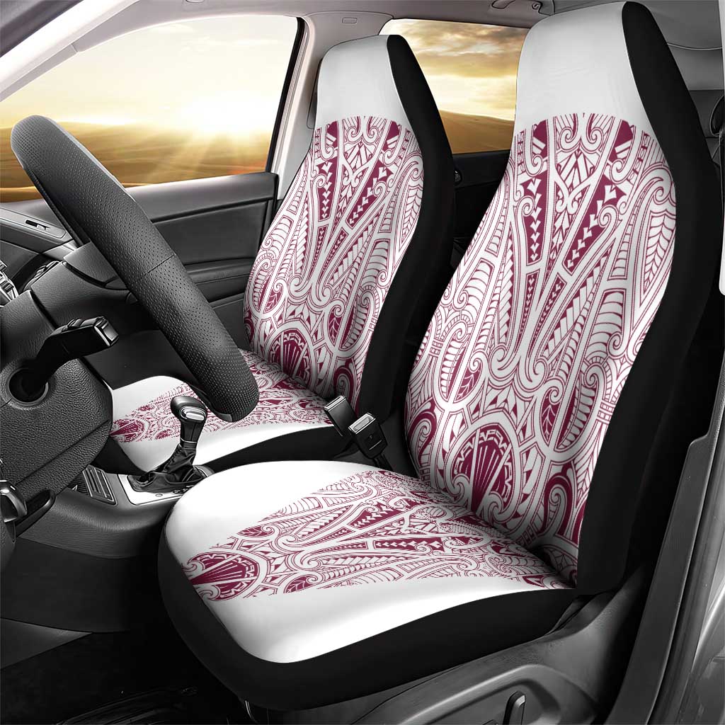 Queensland Maori Rugby Nga Hau e Wha Car Seat Cover White Motif