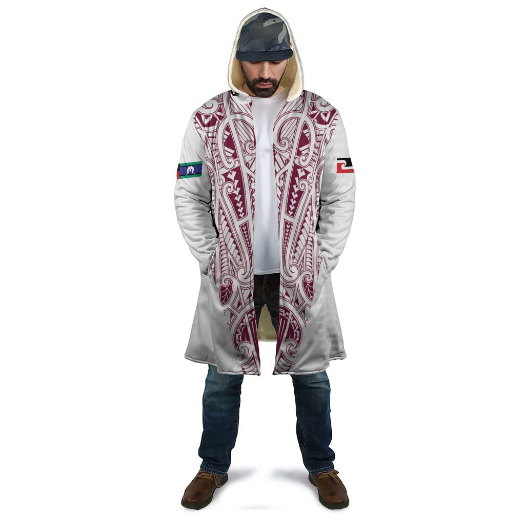 Queensland Maori Rugby Nga Hau e Wha Cloak White Motif - Polynesian Pride