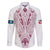 Queensland Maori Rugby Nga Hau e Wha Family Matching Short Sleeve Bodycon Dress and Hawaiian Shirt White Motif