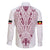 Queensland Maori Rugby Nga Hau e Wha Family Matching Summer Maxi Dress and Hawaiian Shirt White Motif