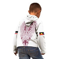 Queensland Maori Rugby Nga Hau e Wha Kid Hoodie White Motif