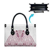 Queensland Maori Rugby Nga Hau e Wha Leather Bag White Motif - Polynesian Pride