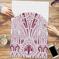 Queensland Maori Rugby Nga Hau e Wha Puzzle White Motif - Polynesian Pride