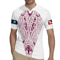 Queensland Maori Rugby Nga Hau e Wha Rugby Jersey White Motif