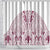 Queensland Maori Rugby Nga Hau e Wha Shower Curtain White Motif