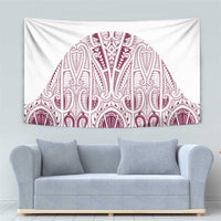 Queensland Maori Rugby Nga Hau e Wha Tapestry White Motif