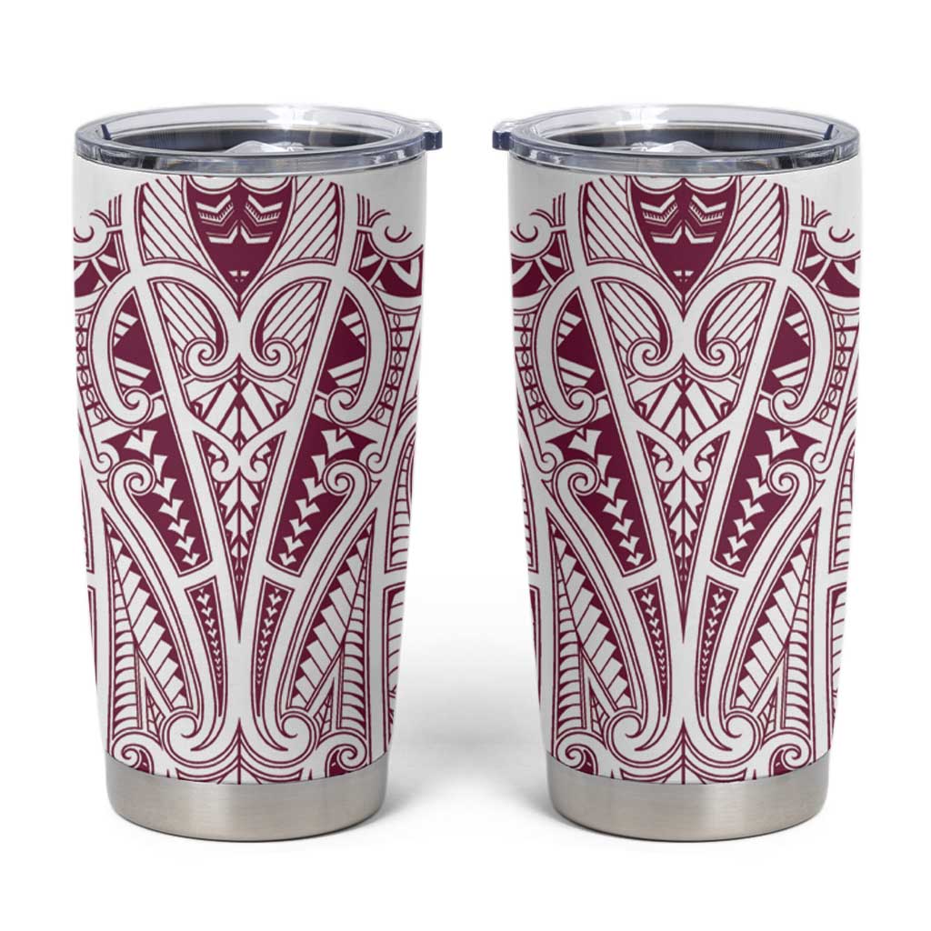 Queensland Maori Rugby Nga Hau e Wha Tumbler Cup White Motif