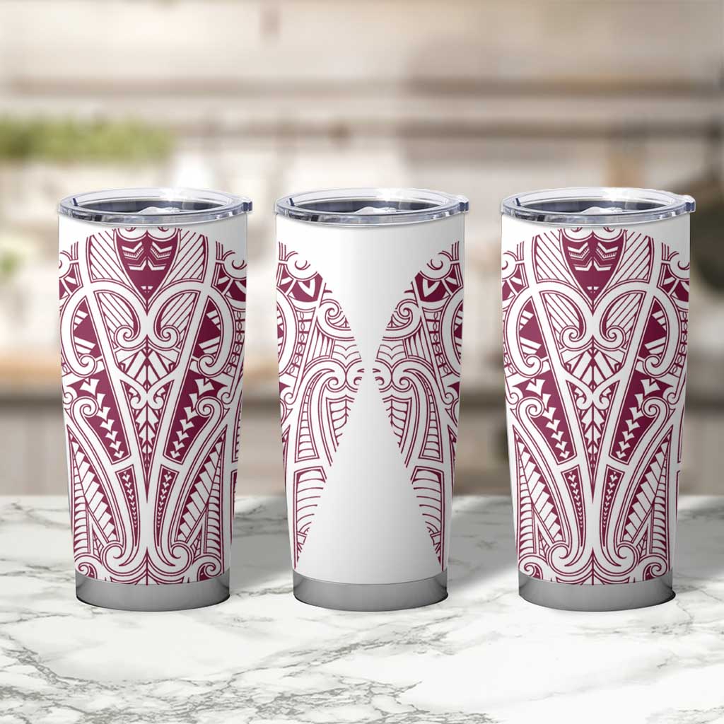 Queensland Maori Rugby Nga Hau e Wha Tumbler Cup White Motif