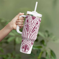 Queensland Maori Rugby Nga Hau e Wha Tumbler With Handle White Motif