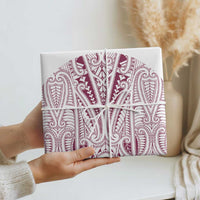 Queensland Maori Rugby Nga Hau e Wha Wrapping Paper White Motif - Polynesian Pride