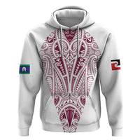 Queensland Maori Rugby Nga Hau e Wha Zip Hoodie White Motif
