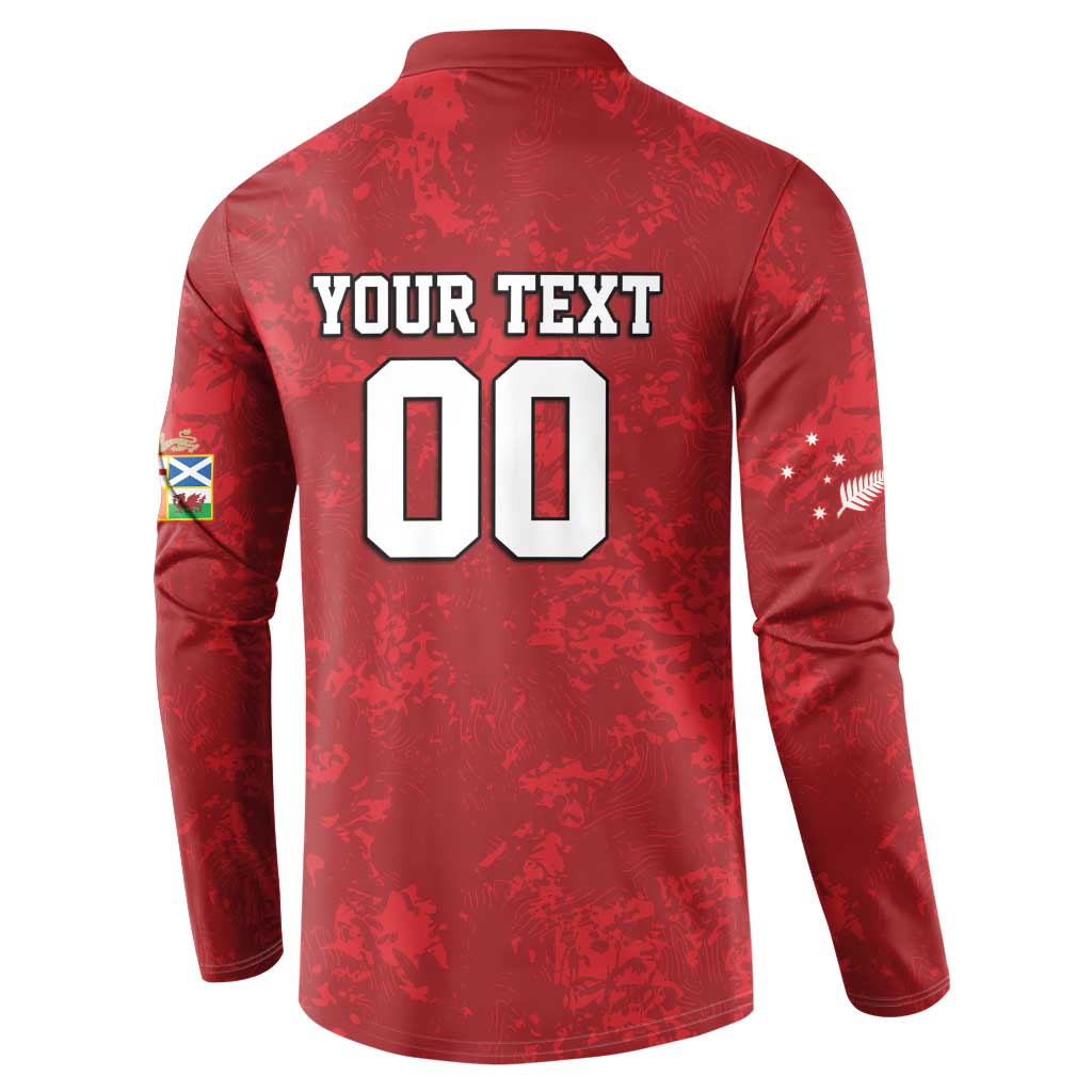 Custom British Lions-AUNZ Button Sweatshirt Australia-New Zealand Indigenous Motif