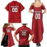 Custom British Lions-AUNZ Family Matching Summer Maxi Dress and Hawaiian Shirt Australia-New Zealand Indigenous Motif