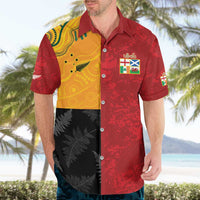 Custom British Lions-AUNZ Hawaiian Shirt Australia-New Zealand Indigenous Motif