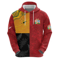 Custom British Lions-AUNZ Hoodie Australia-New Zealand Indigenous Motif